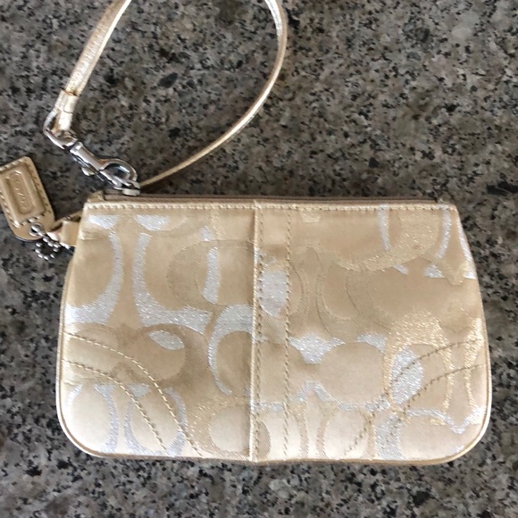 COACH Shimmer Signature Wristlet - Picture 2 of 9
